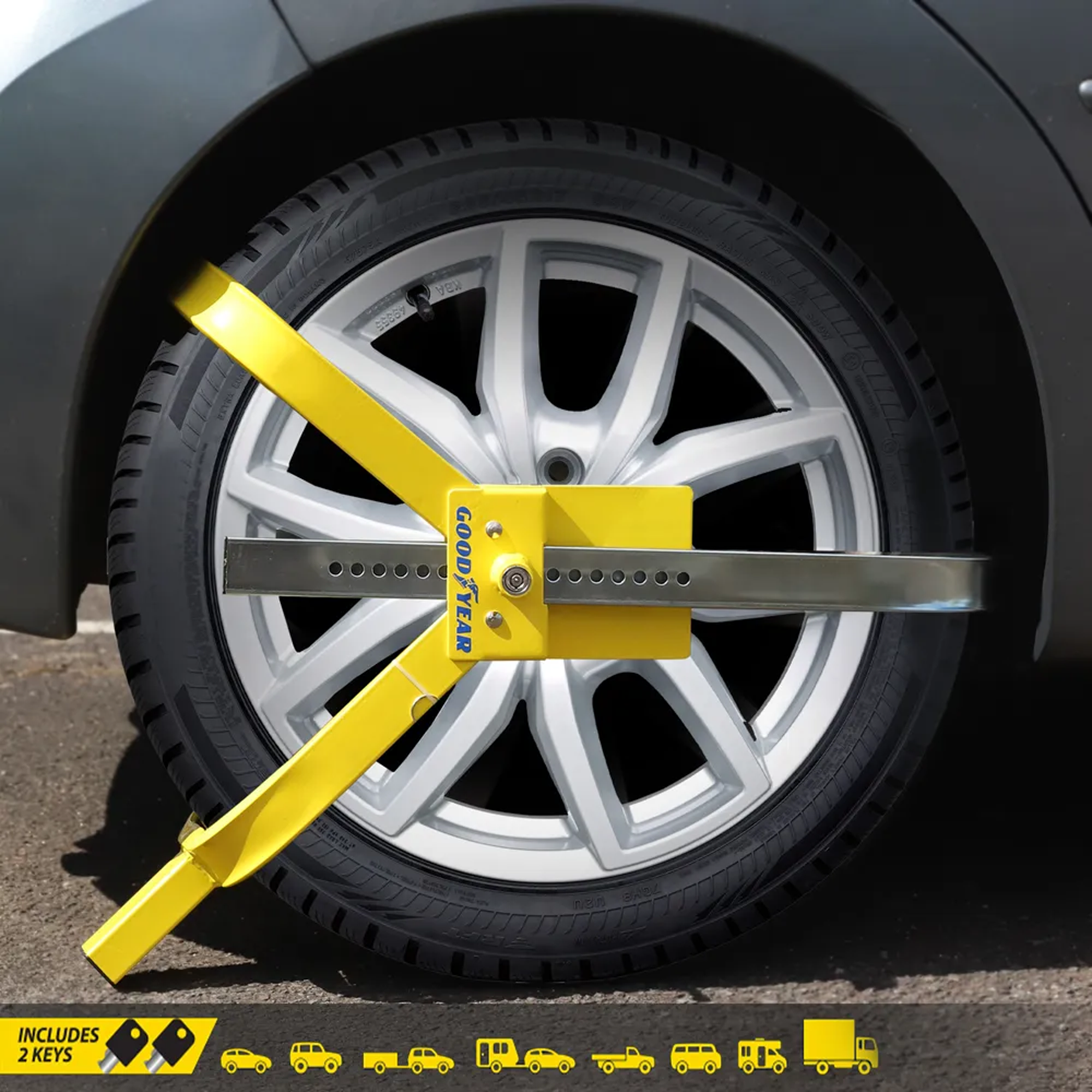 Goodyear Extendable Tyre Wheel Clamp